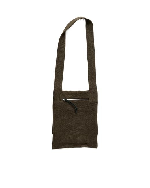 Our Legacy White Slack Flap Messenger Bag for men