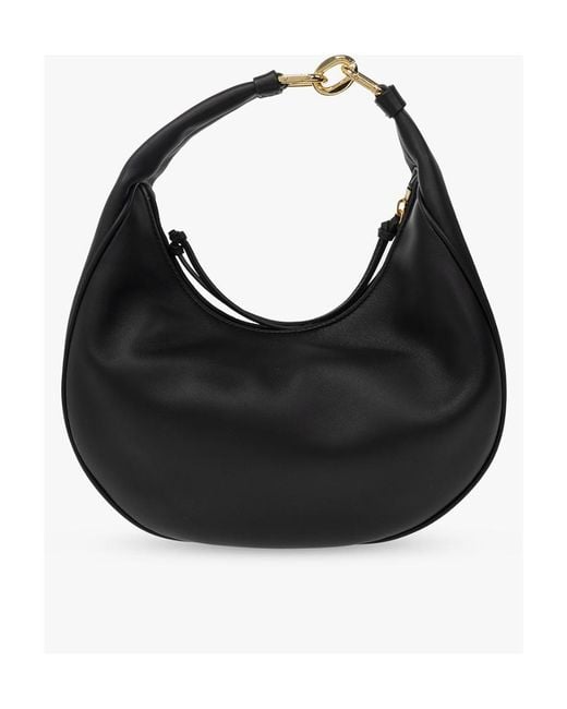 MCM Black Logo Shoulder Bag