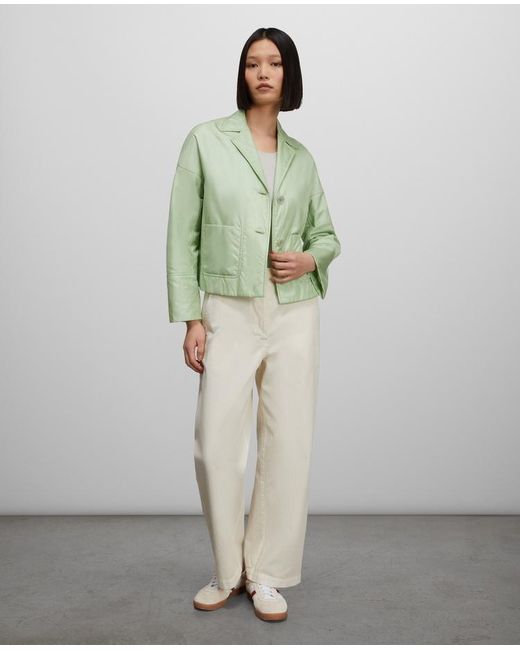 Aspesi Green Button-Up Padded Jacket