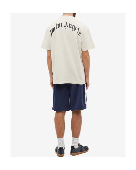 Palm Angels White Skull-Print T-Shirt for men