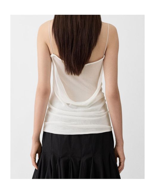 Jacquemus White The Plumetis Knitted Tank Top
