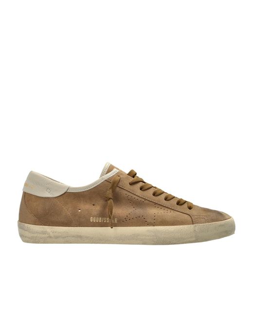 Golden Goose Deluxe Brand Brown Super Star Low-Top Sneakers for men
