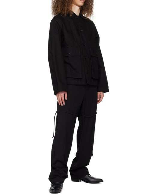Toga Virilis Black Buckled Boots for men