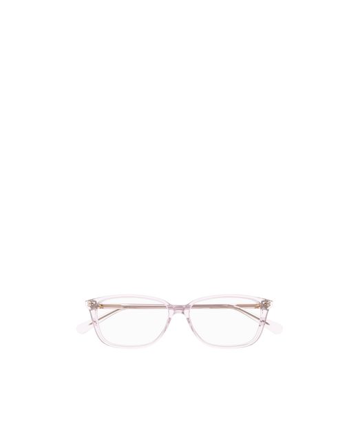 Gucci White Eyewear Rectangle Frame Glasses