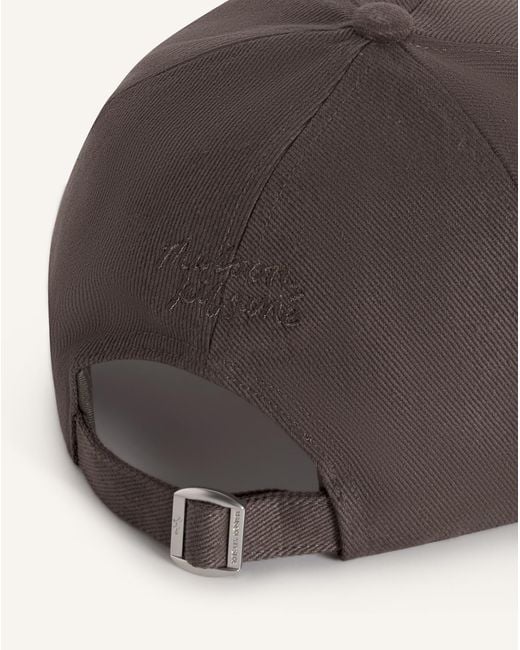 Maison Kitsuné Brown Maison Kitsuné Fox Patch Baseball Cap for men