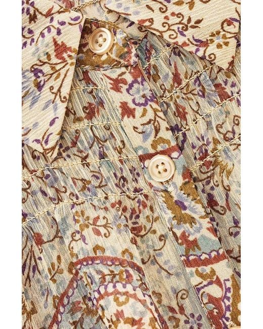 Ba&sh Natural Button-Down Shirt