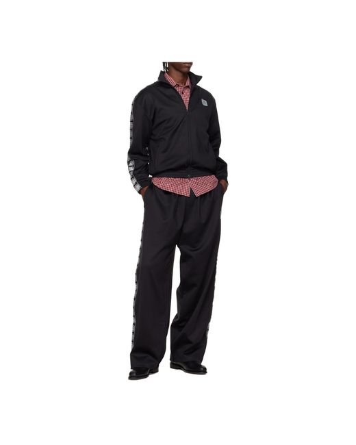 Vetements Blue Logo Patch Track Pants for men