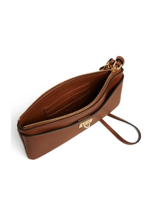 Balenciaga Brown Rodeo Phone Pouch Shoulder Bag