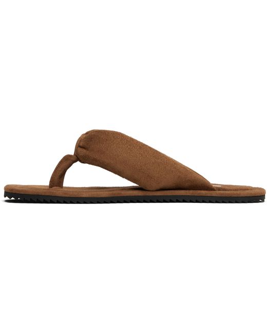 The Attico Brown Indie Flip Flops