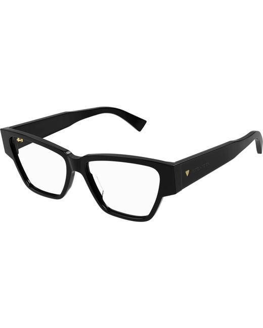 Bottega Veneta Black Eyewear Cat Eye Frame Glasses