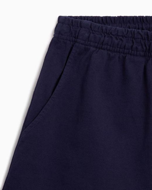 Sporty & Rich Blue X The La Dodgers Logo Printed Gym Shorts