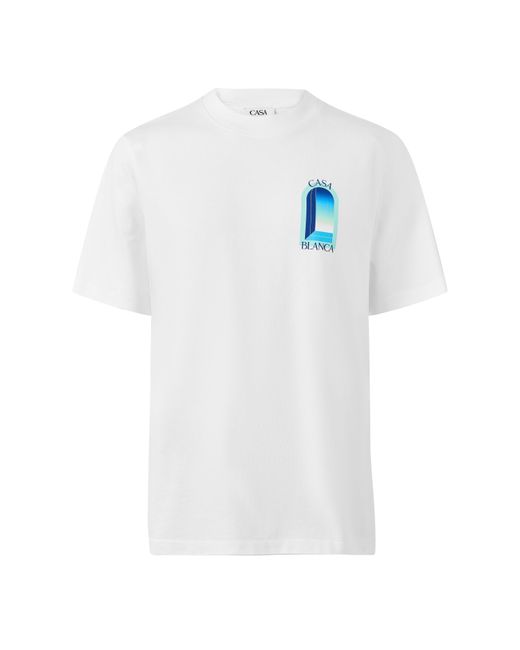 Casablanca White Printed T-Shirt for men