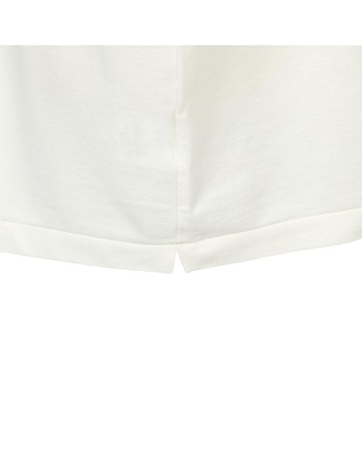 Nanamica White Short-Sleeved Polo Shirt for men
