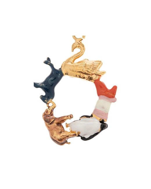 Marni White O Charm Necklace
