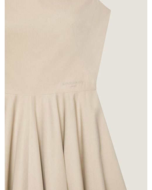 Givenchy Natural Pleated A-Line Midi Dress