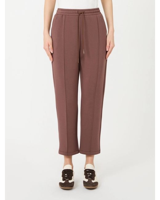 Weekend by Maxmara Purple Drawstring Logo Track Pants
