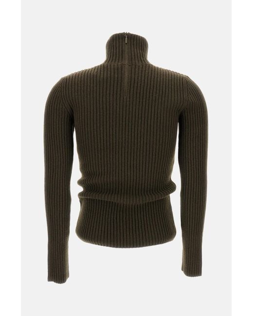 Max Mara Green 'Aral1234' Pullover Sweater