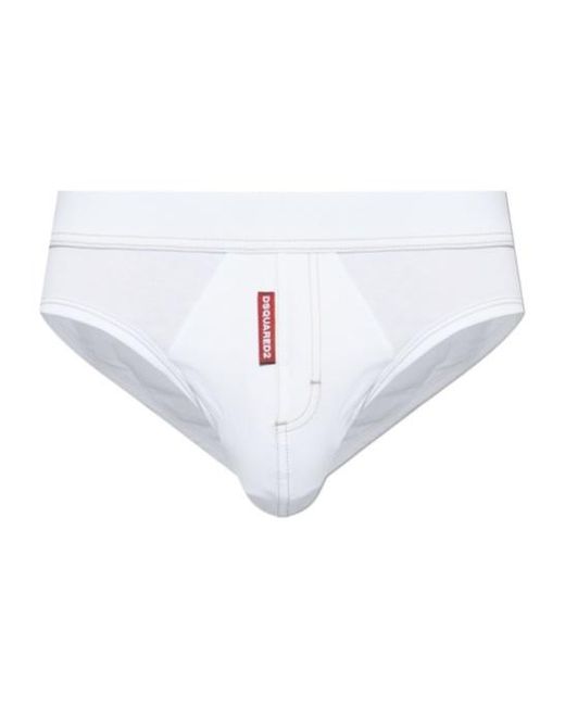 DSquared² White Logo Underwear for men