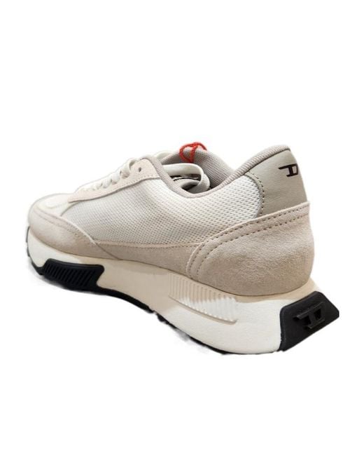 DIESEL White Laced Sneakers