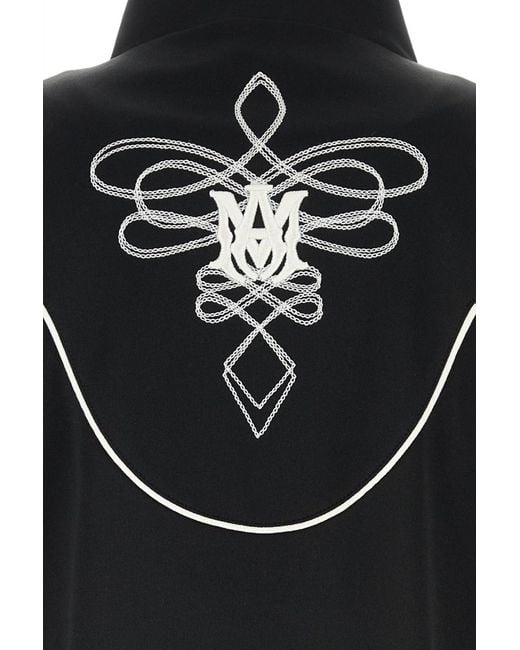 Amiri Black Western Track Jacket for men