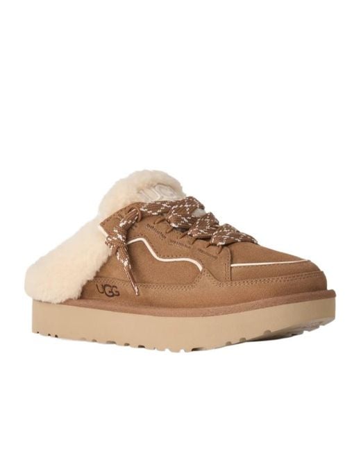 Ugg Brown Lowmel Mule Slip-On Sneakers
