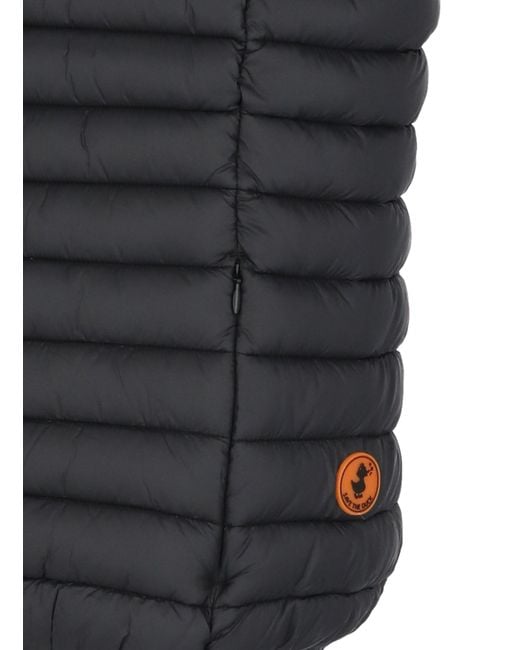 Save The Duck Black Adam Quilted Gilet for men