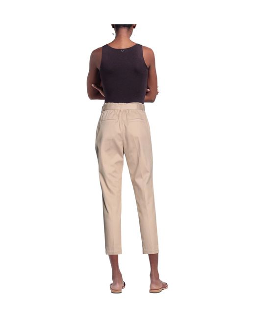Brunello Cucinelli Natural Fitted Tapered Pants