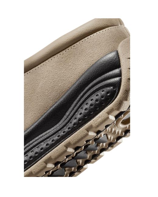 Nike Gray Acg Rufus Logo Embossed Mules