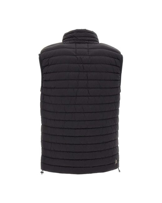 Colmar Blue Logo-Patch Zipped Padded Gilet for men