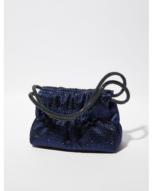 MAX&Co. Blue Rhinestone Shoulder Bag