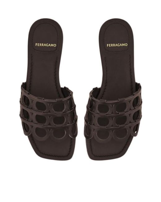 Ferragamo Multicolor Gancini Slide