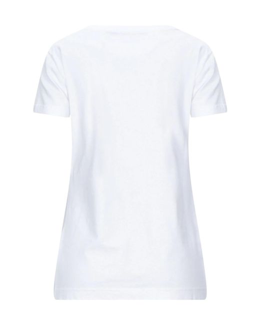 Dolce & Gabbana White Solid Short Sleeve T-Shirt