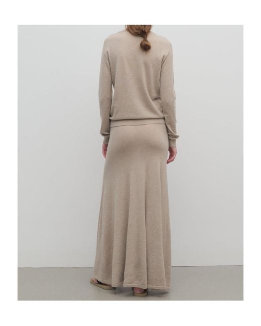 The Row Natural Jovian Cashmere Skirt