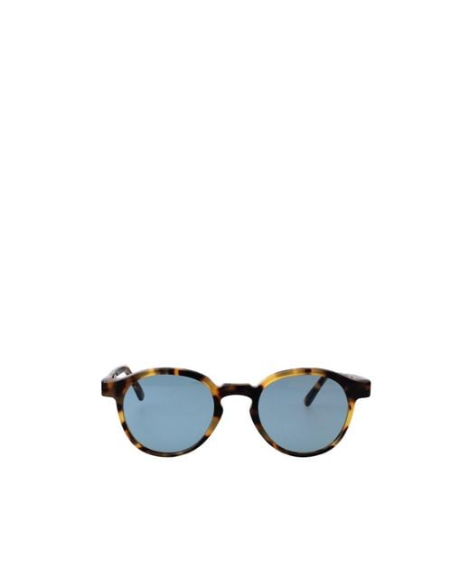 Retrosuperfuture Blue Warhol Round-Frame Sunglasses for men