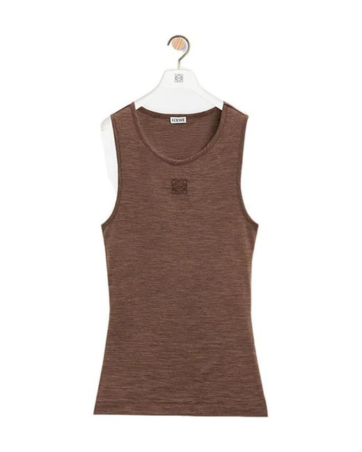 Loewe Brown Anagram Tank Top