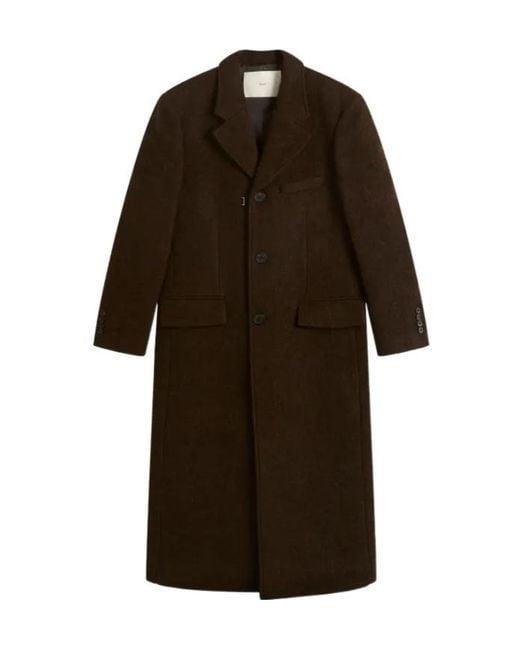 DUNST Brown Boucle 3-Button Coat