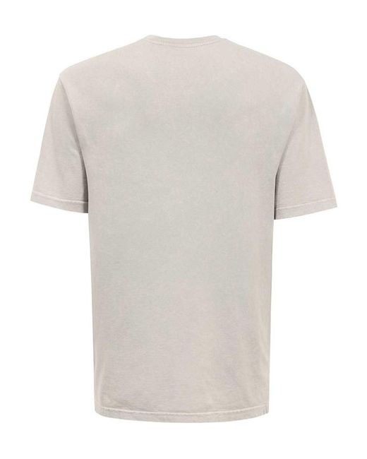 A_COLD_WALL* White Overdye Logo-Print T-Shirt for men