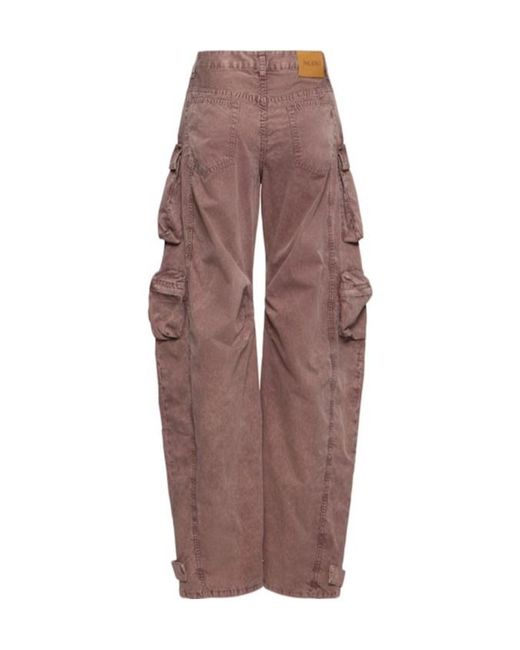 The Attico Brown Belt-Loop Jeans