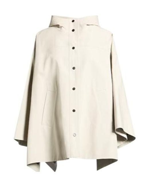 Brunello Cucinelli Natural A Cape-Style Coat