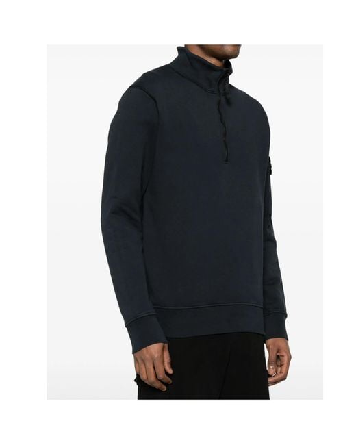 Stone Island Blue Compass Hoodie for men