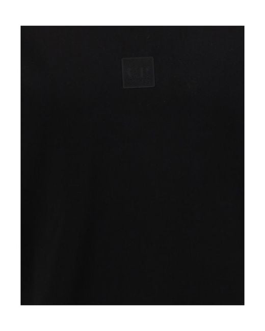 C P Company Black Logo-Patch Crewneck Sweatshirt for men