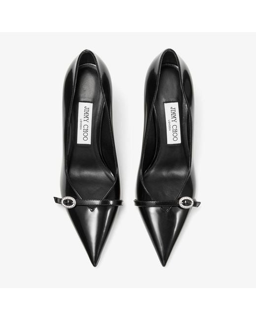 Jimmy Choo Black Keari 85 Pointed-Toe High Heels