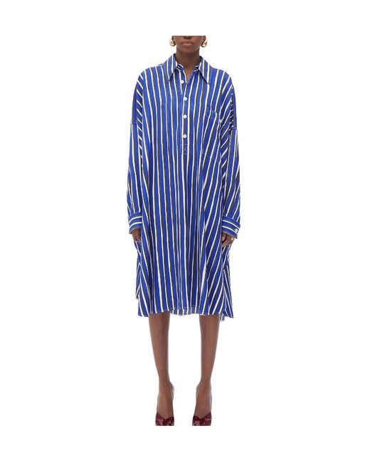 Bottega Veneta Blue Striped Dress