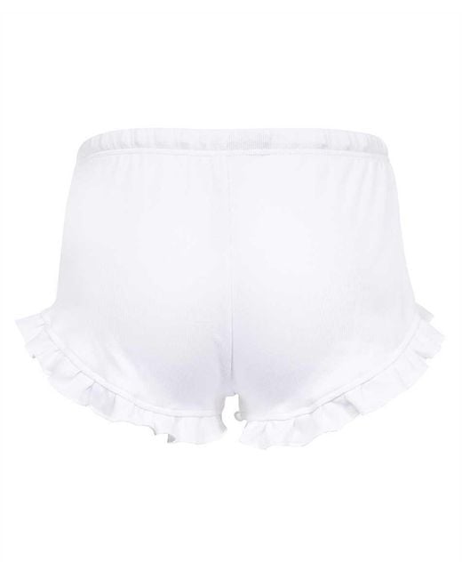 DSquared² White Logo Shorts
