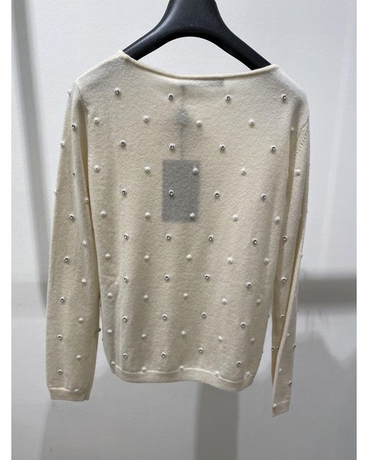 Max Mara Natural Round-Neck Sweater