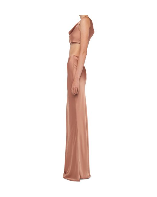 Norma Kamali Pink Bias Maxi Skirt