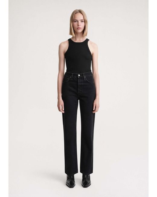 Totême Black Belt-Loop Jeans