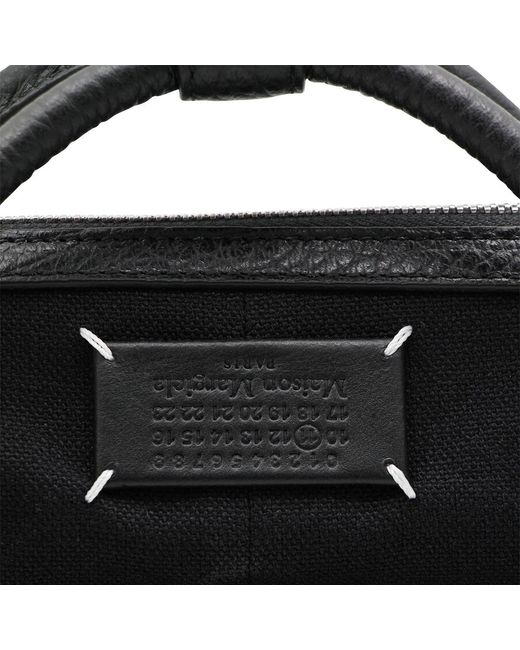 Maison Margiela Black Logo Patch Tote Bag