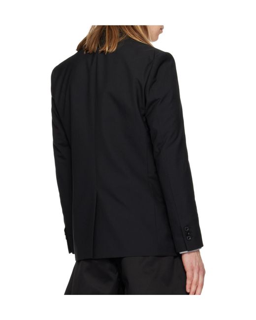 Sacai Black Wool Blend Suit Jacket for men
