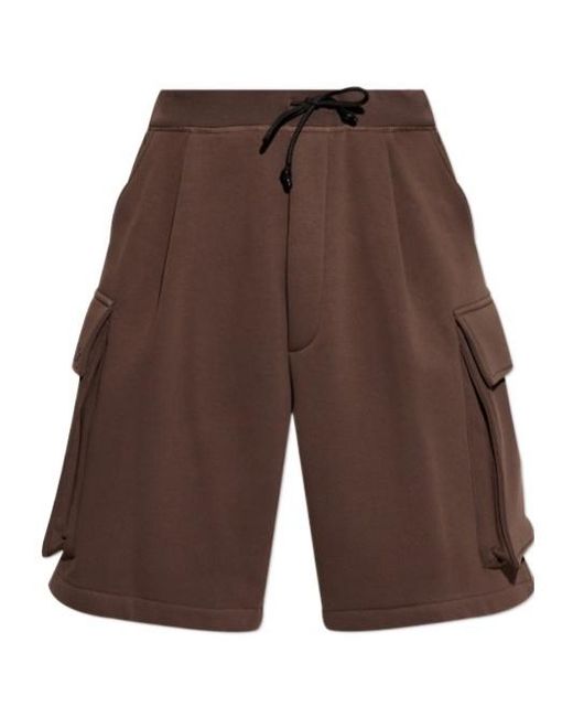 DSquared² Brown Drawstring Cargo Shorts for men